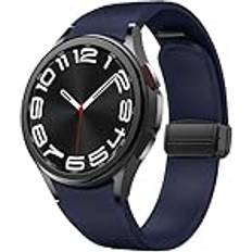 iPartsonline läderklockarmband kompatibelt Galaxy Watch 6/5/5 pro/4 Classic 40mm/44mm/45mm/47mm