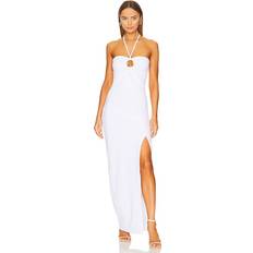 Susana Monaco Halter Dress in White. M, S