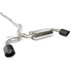 Exhaust Systems Scorpion Non-Resonated 2.75" Cat Back Exhaust System" 2x 114mm Round Ascari Fibre Tailpipes