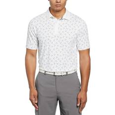 Callaway Clothing Callaway Painted Chevron Trademark Print Polo Bright White Men's Clothing White