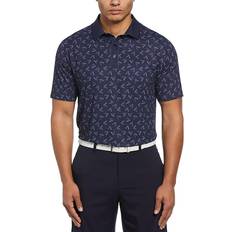 Callaway Clothing Callaway Painted Chevron Trademark Print Polo Peacoat Men's Clothing Blue