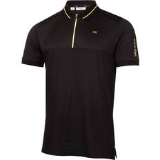 Calvin Klein Polo Shirts Calvin Klein XL, Black Mens 2023 Whitman Zipped Moisture Wicking Golf Polo Shirt