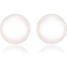 Beaverbrooks Beaverbrooks Women's Silver Freshwater Cultured Pearl Earrings, 8mm