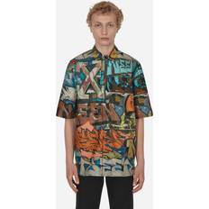 Off-White Herre Overdele Off-White Graffiti Print Kortærmet Skjorte - Multifarvet