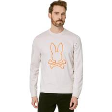 Psycho Bunny Sweaters Psycho Bunny Floyd Micro French Terry Sweatshirt Natural Linen Men's Sweatshirt Beige US Men's 4