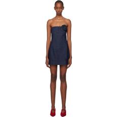 Navy Eclipse Denim Minidress 703 Dark Denim