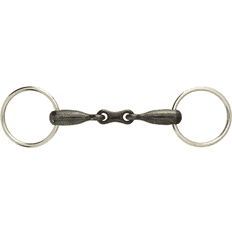 Equestrian Korsteel JP Sweet Iron French Link Loose Ring Snaffle Bit: 5&