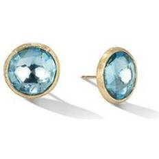 Jaipur 18ct Yellow Gold Blue Topaz Stud Earrings