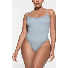 Blue Shapewear & Under Garments SKIMS Cami Bodysuit Blue Fits Everybody Lace