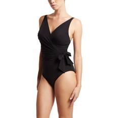 Hanky Panky Swimsuits Hanky Panky Women's Wide Strap Wrap One Piece Swimsuit Black