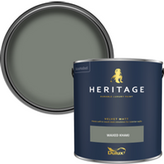 Dulux Green Paint Dulux Heritage Matt Waxed Wall Paint Green 2.5L