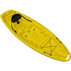 Ocean Blue Yellow, Kayak With 2.12M Paddle Rigid Sit On Top Kayak 2.5M Single Person Man