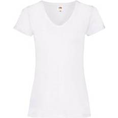 Fruit of the Loom Tops Fruit of the Loom Valueweight V-Neck Lady T-Shirt - White