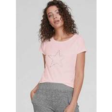 Star Print T-Shirt Rose