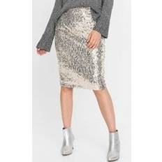 Gold Skirts Bonprix Sequin Pencil Skirt Gold