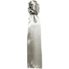 Silver - Unisex Scarfs Premier Colours Plain Scarf Silver One