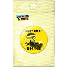 Jewelry Graphics and More Yellow Gadsden Don t Tread on Me Rattlesnake Pinback Button Pin Badge