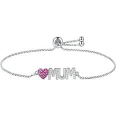 Cosie Lily Bracelets for Womens Jewellery 925 Sterling Silver Mum Bracelet ladies Love Heart Bracelets Gifts for Her Women Wife Mum