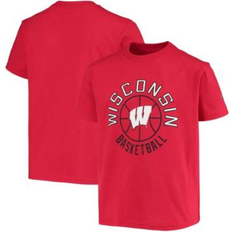 Champion Children's Clothing Champion Big Boys and Girls Red Wisconsin Badgers Basketball T-shirt Red