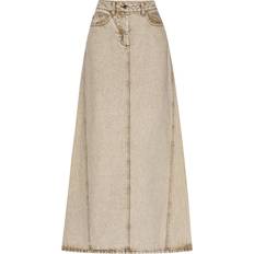 Cashmere Skirts Remain Birger Christensen Vented Denim Maxi Skirt - Pure Cashmer
