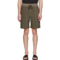 Moncler L Shorts Moncler Khaki Monogram Shorts DARK OLIVE GREEN 823