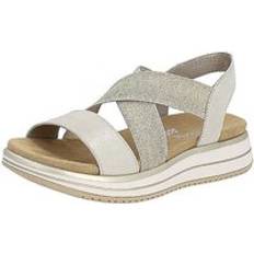 Remonte Wedge Heel Strappy Sandals Light Beige