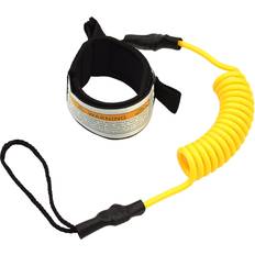 Wavesurfing MDSRJONE Yellow Surfboard Paddle Board Leash Rope Ankle Hand Coiled Stand Up Lie Safety Surfing