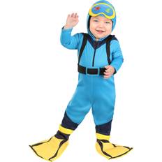 Turquoise Fancy Dresses Fun Costumes Scuba Diver Costume for Infants Black Blue Yellow