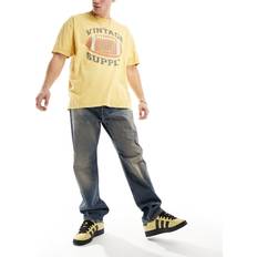 Weekday Space Relaxed Fit Straight Leg Jeans - Steel Blue Wash