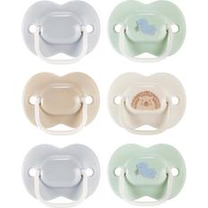 Silicone Pacifiers Tommee Tippee Anytime Soother, 0-6 Months, 6 Pack of Symmetrical, BPA Free soothers