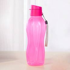 Pink Water Containers Shein 1pc 600ml Outdoor Sports Plastic Water Bottle, Waist Shaped Water Cup With Lifting Rope