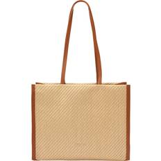 Polypropeeni Käsilaukut Patrizia Pepe Minimal City Straw Shopper natur