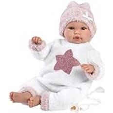 Llorens Babydukke Der Græder 36 cm Lyserød Hue