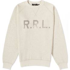 RRL Logo Fleece Pullover Oatmeal Heather