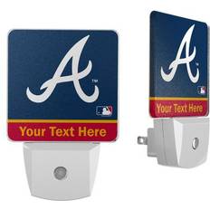 Keyscaper Atlanta Braves Personalized 2-Piece Nightlight Set