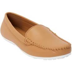 Moccasins Comfortview Extra Wide Width Women's The Milena Moccasin in Camel Size WW