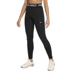 Girls - L Trousers Nike Older Kid's Pro Dri-FIT Leggings - Black/White (DA1028-010)