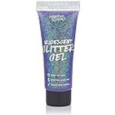 Iriserande ansikts- och kroppsglittergel – lila, 10 ml