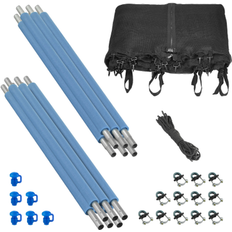 Upper Bounce Machrus Trampoline Safety Enclosure Set including Net, 6 Poles, Caps & Foam Sleeves Fits 15FT Trampoline