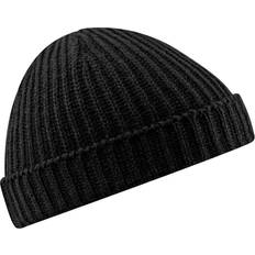 Beechfield Retro Trawler Winter Beanie Hat Black One