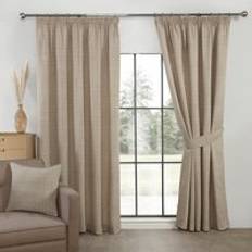 Brown - Linen Curtains Fwstyle Aztec Linen Pencil Pleat