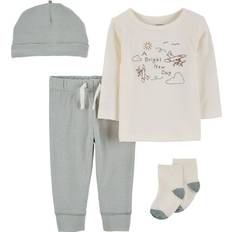 Carter's Baby Airplane Outfit Set 4-piece - Blue/Ivory