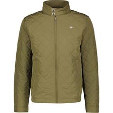 3XL Jakker Gant Quilted Windcheater Jacket - Juniper Green