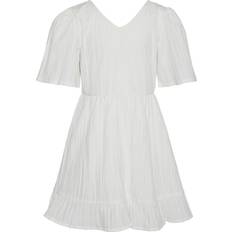 Vita Klänningar Vero Moda Vmsui Kort Klänning Snow white