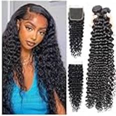 Brazilian Deep Wave Bundle Natural Black 4-pack