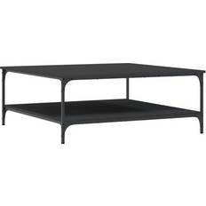 Iron Coffee Tables vidaXL 832843 Black Coffee Table 100x100cm