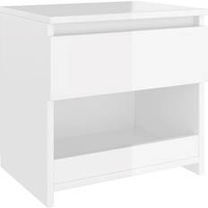 Truciolato Tavoli vidaXL 803455 High Gloss White Comodino 30x40cm