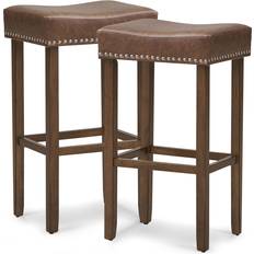 Leathers Seating Stools on sale Costway Set of 2 74cm Island Seating Stool