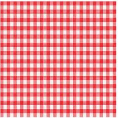 Menu & Checkered Tablecloth White