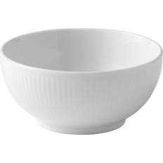 Royal Copenhagen Saladiers Royal Copenhagen White Fluted Plain Serving Bowl, 5.25 Saladier 13cm 0.47L